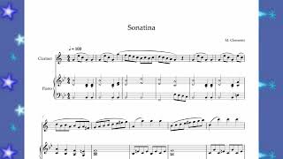 Sonatina In C Major Muzio Clementi Clarinet  Piano [upl. by Sadowski]