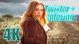 Wanda Maximoff Infinity War 4K Twixtor Scenepack with Coloring for edits MEGA [upl. by Valerye]