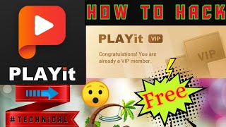 How to use PLAYit AppHack PLAYit VIP membership Free Use Karebytechnicalβ [upl. by Nickola]