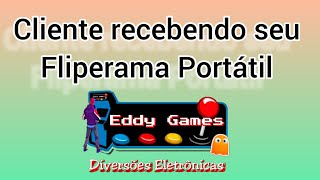 CLIENTE RECEBENDO SEU FLIPERAMA PORTATIL EDDY GAMES [upl. by Kathlene]