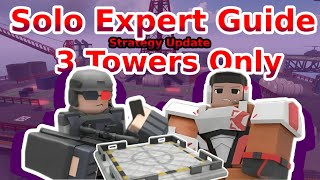 Simplest way to Solo Expert as a Beginner 3 Towers Only  TDX [upl. by Yenhpad321]