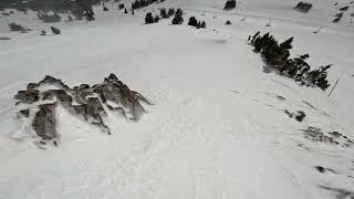 Loveland Ski Area  4 Headwall in the wind [upl. by Emya]