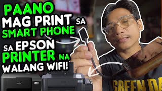 How to print from smartphone to epson printer without wifi EPSON L3210 L120 L121 L3110 ETC [upl. by Joacima945]