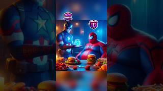 SpiderMan amp Venom Battle with Obesity Captain America Magical Cure shorts ai funny [upl. by Eem]