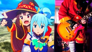 Fantastic Dreamer Guitar Solo Cover  KonoSuba Opening 1 [upl. by Alded]