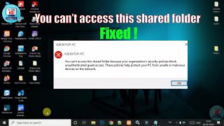 Fixed You can’t access this shared folder because your organization’s security policies  Tamil [upl. by Donoghue]