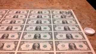 Uncut United States Currency  Dead Presidents [upl. by Shinberg536]