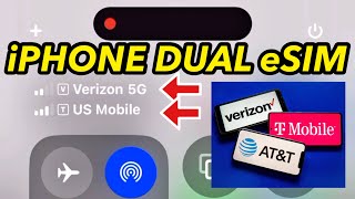 【Review¹²⁰】 Verizon amp TMobile iPhone Dual eSIM for Best Coverage 📲✨ [upl. by Nej]