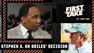 Stephen As thoughts on Art Briles stepping down amp Hue Jacksons decision to hire him  First Take [upl. by Montford]