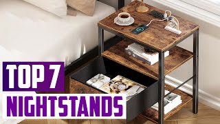 Ultimate Guide 7 Best Nightstands to Buy This Year [upl. by Aisiat]