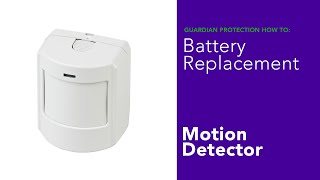 How to Replace the Battery for a Home Security Motion Detector [upl. by Liahus]