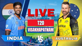 🔴 Live India vs Australia 1st T20 Match  Live Cricket score and commentary  IND vs AUS Live match [upl. by Moshell]