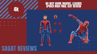 Spider Man No Way Home Marvel Legends Spider Man Final Suit Review PT BR [upl. by Abert]