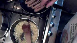 Once a Week Kitchen  How to cook Bangers amp Mash wi Onion Saucewmv [upl. by Tildie]