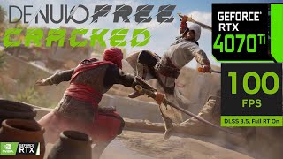 Denuvo Free Assassins Creed Mirage  RTX 4070 Ti NATIVE  DLSS [upl. by Sivle]