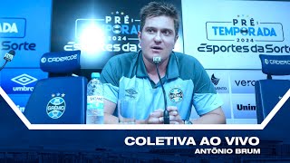 AO VIVO  COLETIVA ANTÔNIO BRUM  3001 [upl. by Liek741]