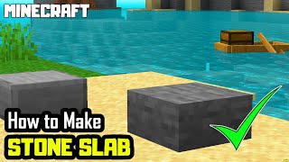 How to MAKE STONE SLABS IN MINECRAFT 18 Tutorial [upl. by Nolak]