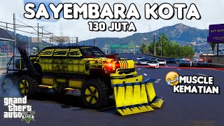 SAYEMBARA KOTA 130 JUTA PAKE MOBIL MUSCLE KEMATIAN  GTA 5 ROLEPLAY [upl. by Anirok]