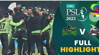 full highlights  Multan sultan vs Lahore qalandar  mach 34 Final  HBL PSL  8 🤯  long video [upl. by Odessa219]