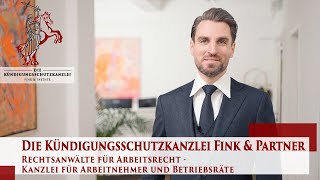 Kanzlei für Arbeitsrecht  Anwälte für Arbeitnehmer und Betriebsräte  Die Kündigungsschutzkanzlei [upl. by Eanert]