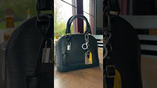 Louis Vuitton Alma BB Black Epi fashion handbags louisvuitton [upl. by Itnahsa]