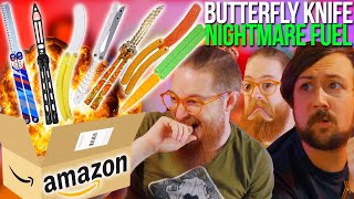 What is The Worst™️ Balisong on Amazon  Hilarious Unboxing [upl. by Daiz]