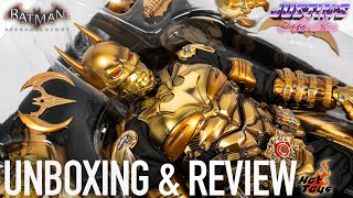 Hot Toys Batman Arkham Knight Beyond Black amp Gold Version Unboxing amp Review [upl. by Rennold262]