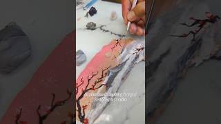 Painting with polymer clay clayart clayjewellery [upl. by Aicul902]