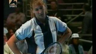 Steffi Graf vs Martina Hingis Chase Championship 1996  11 of 15 [upl. by Adnelg363]