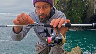 Rock Fishing with LRF Micro Jig  Float Fishing  LRF UK [upl. by Otreblanauj]