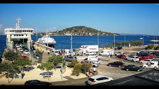 Trajekt  Ferry Preko Ugljan Live Cam Croatia [upl. by Fatima]