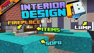 Lounge Room Interior Design  Truly Bedrock 147  Minecraft Bedrock Edition SMP MCPE  MCBE [upl. by Nnayllas]