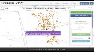 How to generate and visualize embeddings using Communalytic’s 3D Semantic Similarity Map [upl. by Vassili]