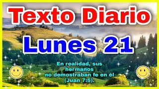 Texto diario lunes 21 de agosto 2023 ✅ texto diario 🔴 TEXTO DIARIO de Hoy [upl. by Litch]