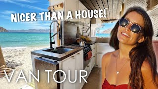 The Ultimate Luxury Van Tour  the BEST Vanlife layout [upl. by Hasen]