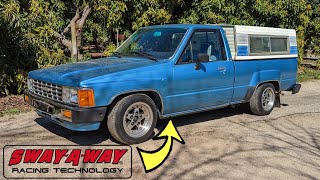 How To Install SwayAWay Torsion Bars On A Lowered Toyota Pickup Hilux [upl. by Dinsmore]