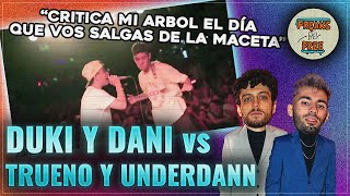 ¡DUKI Y DANI vs TRUENO Y UNDERDANN ¡EL PEAK DE LA EGOFEST [upl. by Gelman394]