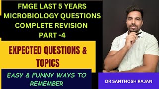 FMGE Microbiology last 5 years question revision PART 4  FMGE 2023 revision  NEET revision [upl. by Seraphina]