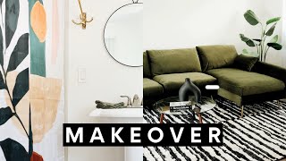 Apartment Makeover RENTER FRIENDLY  SIMPLE Albany Park [upl. by Neoma56]