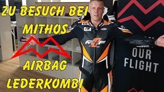 Mithos Lederkombi mit Alpinestars Airbag TechAir [upl. by Rimhsak]