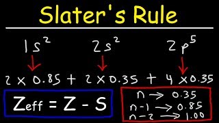 How To Use Slaters Rule to Estimate The Effective Nuclear Charge [upl. by Jorie476]