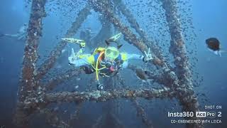 First dive with Insta360 Ace Pro 2 at HTMS Chang wreck to 288m [upl. by Artemisia]