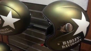 Новый шлем Military Retro HarleyDavidson  34 helmet [upl. by Nbi256]