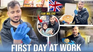 My First Day At Work 👨‍🍳🍕 Pehle Din He Bahoot Se Fans Melne Aa Gaye 🥰🇬🇧 [upl. by Lula]