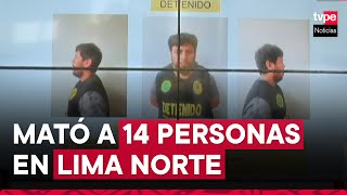 Alias ‘Jorobado’ Policía capturó a sicario vinculado a 14 asesinatos en Lima norte [upl. by Nameloc]