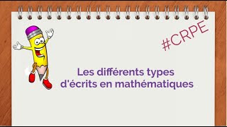 Différents types décrits en mathématiques [upl. by Berthoud]