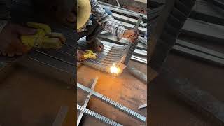 Trick To Bend Square Tube welding welder weldingtools [upl. by Thaxter525]