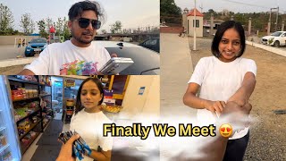 Finally we meet 😍  meet my friend  mins vlogs [upl. by Ayanad]