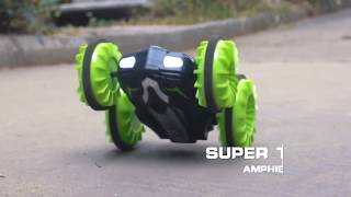 Water Proof Rc Amphibious Car Toys Double Sided Stunt Car Super Cool Kids Toys [upl. by Gorey]