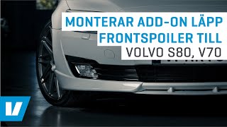 Hur du monterar addon läpp frontspoiler till Volvo V70 S80 1416 [upl. by Hogle]